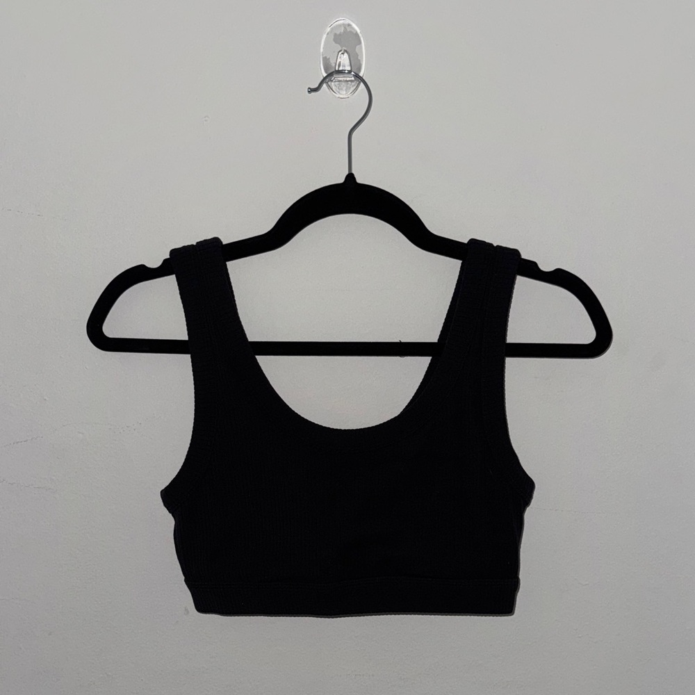 ALO Yoga Black Ribbed Tank